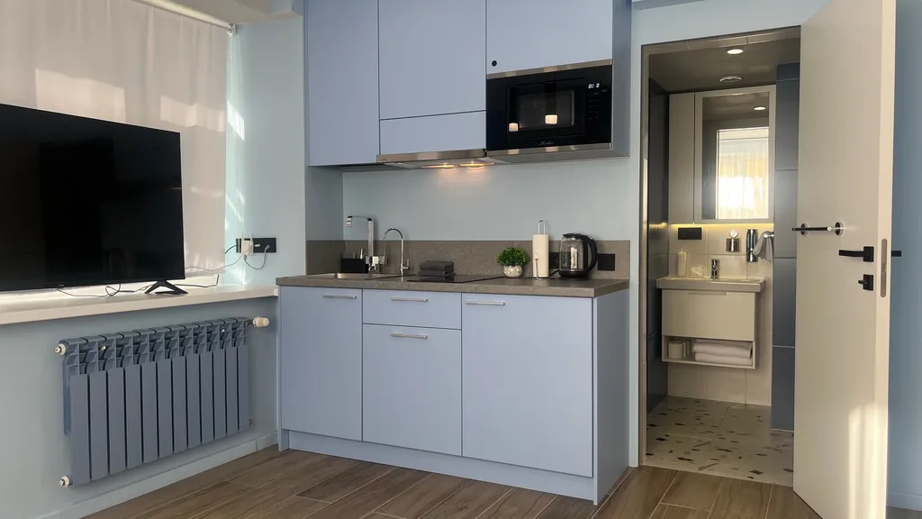 Апартаменты у Часовой башни голубые