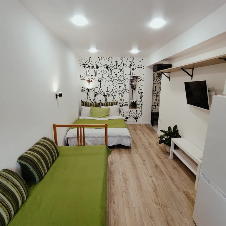 Уютное местечко возле пиццерии, небольшая комфортная студия