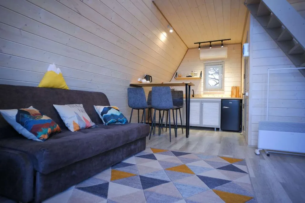 Spa-отдых в гостевом доме в стиле A-frame с отдельным двориком