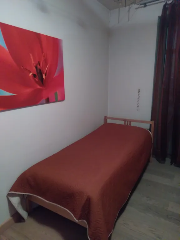 Прекрасная, уютная комната в кирпичной сталинке