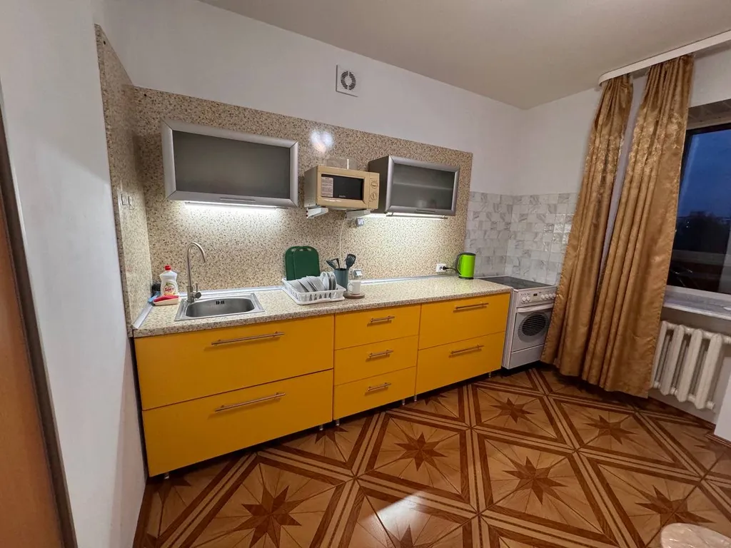 Просторная однокомнатная квартира с высокими потолками