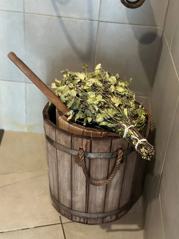 Купольная баня на дровах