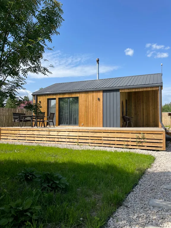 Дом с камином и баней Две яблони