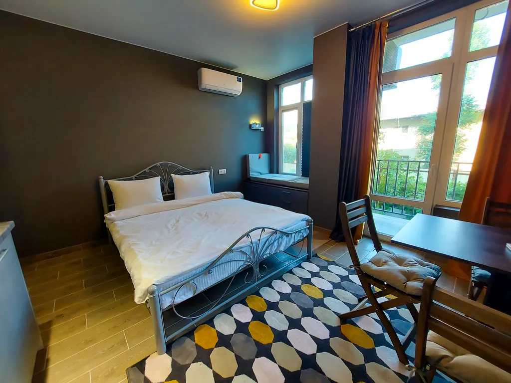 Уютная студия с двуспальной кроватью Олимпийский парк