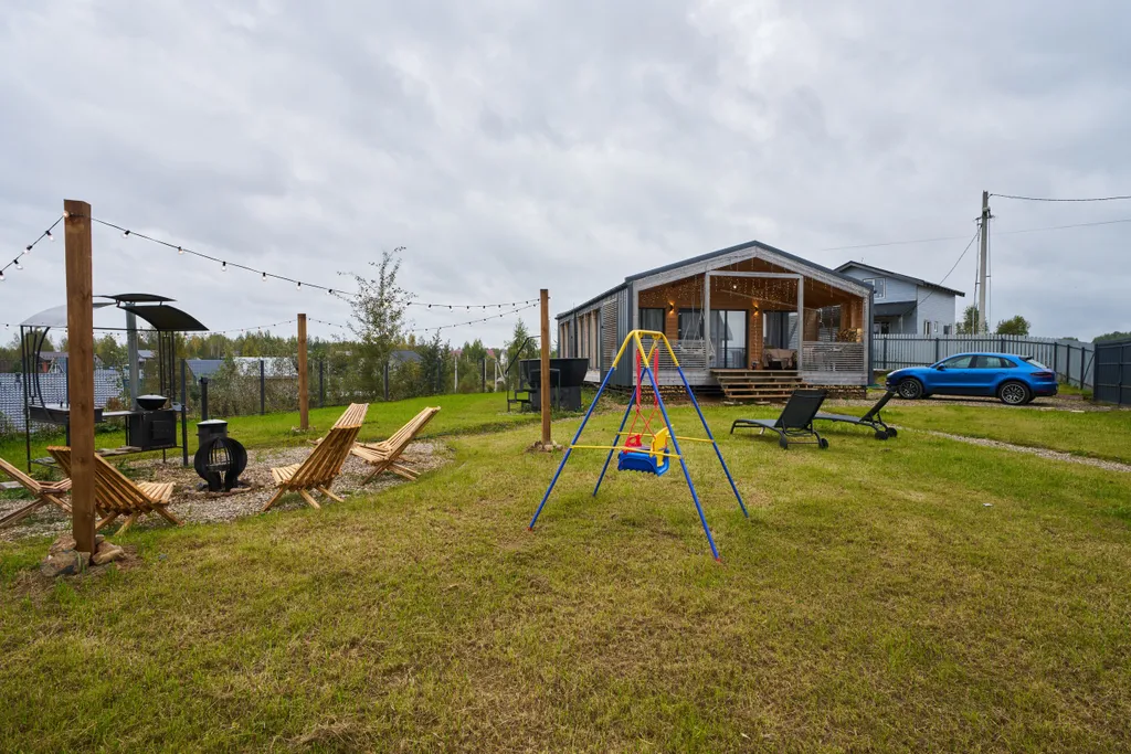 Панорамный дом у озера Сенеж рядом с банным комплексом