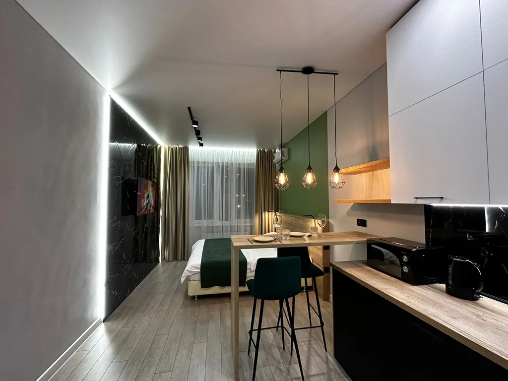 Стильная студия в центре города в ЖК Аксаковский