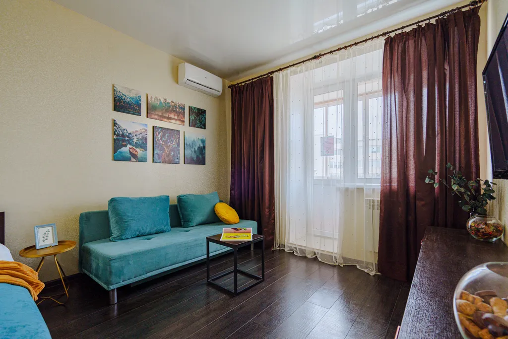 Стильная студия в современном доме в микрорайоне ГГМ около СОК Юпитер