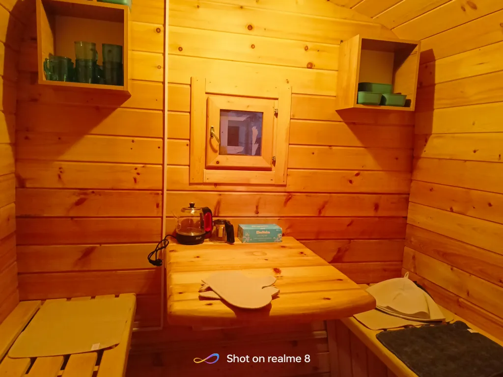 Домик А-фрейм с баней и купелью