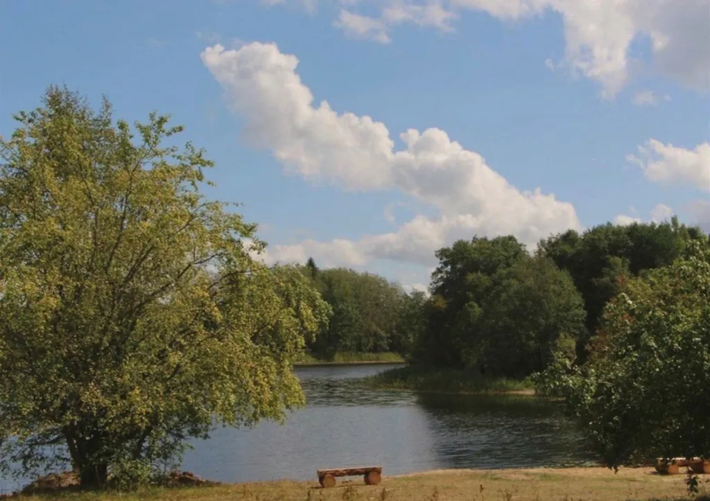 Бревенчатый коттедж на озере Селигер