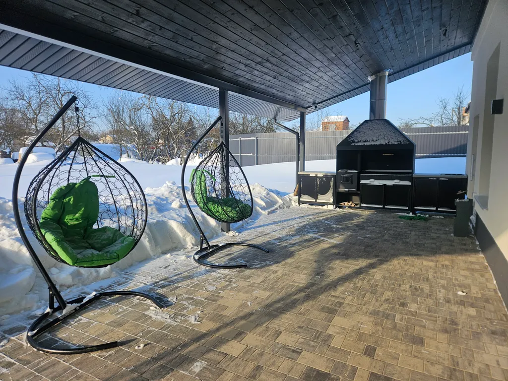 Дом с баней и камином для большой компании