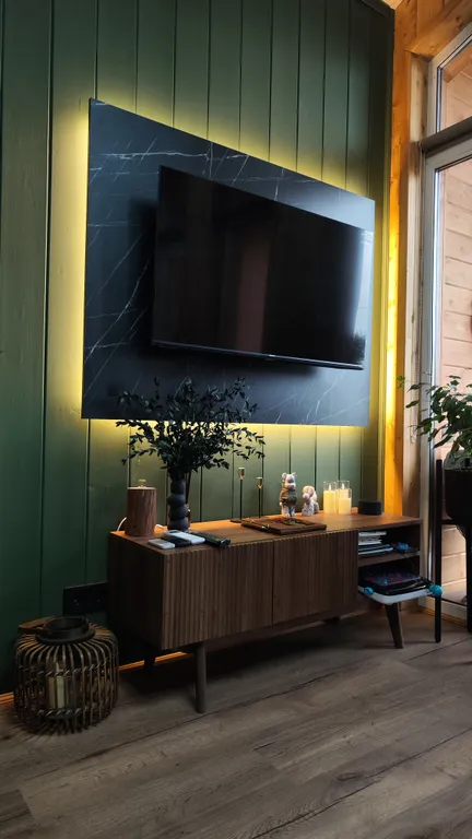 Домик для пар, чаном на дровах и видом на березовый лес в МО.