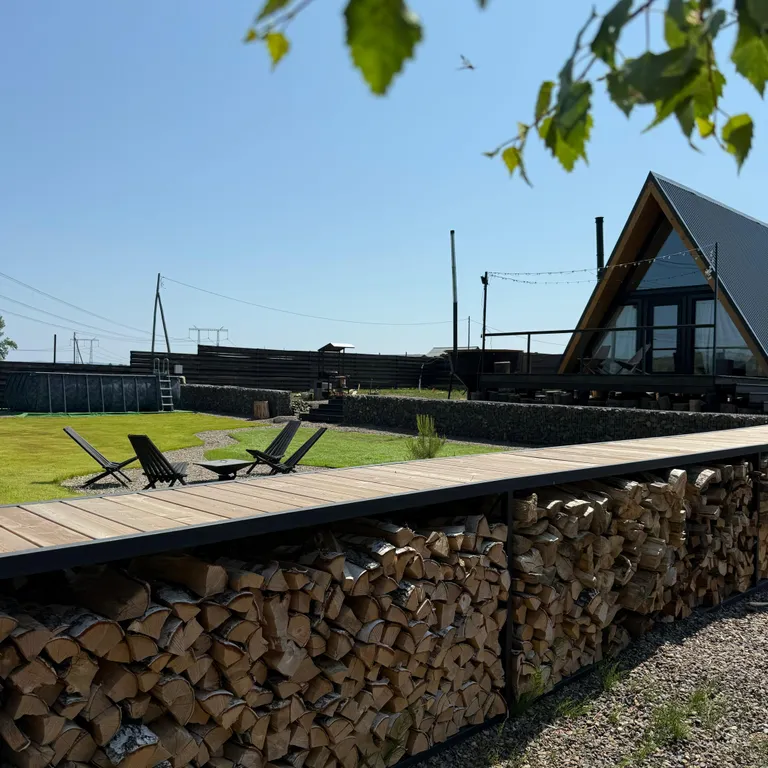 Уютный домик за городом с баней и горячим чаном