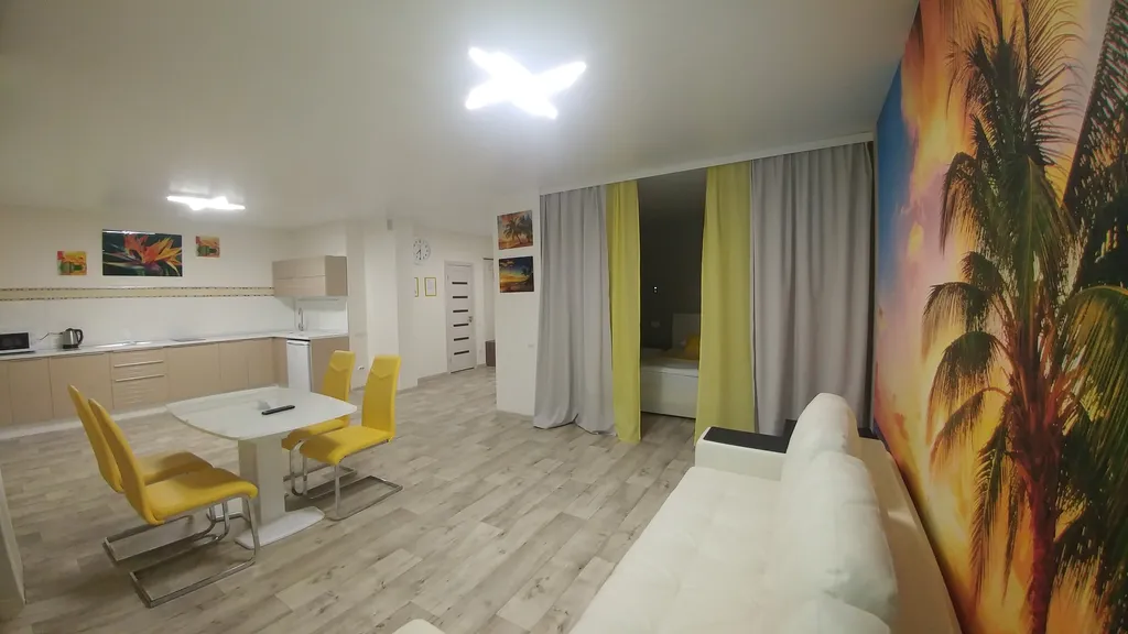 Просторная квартира с красивым видом на город