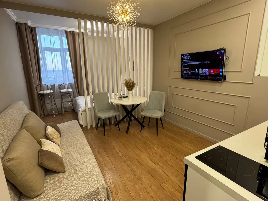 Студия с шикарным видом в новом жк, центр города