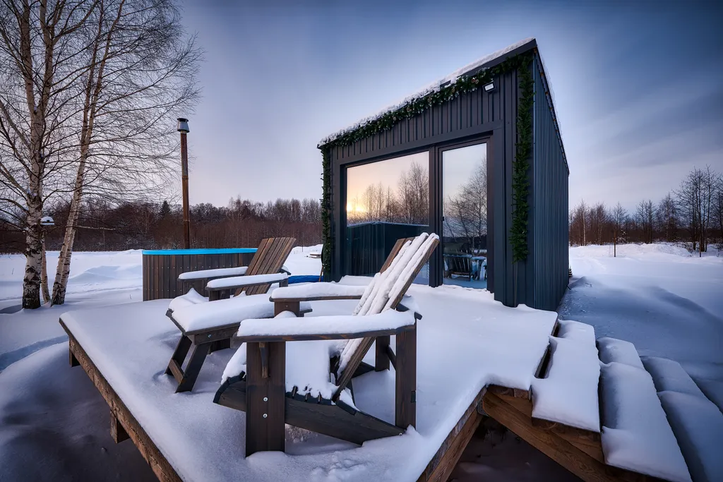 Мини-дом с горячей купелью Горе-Море