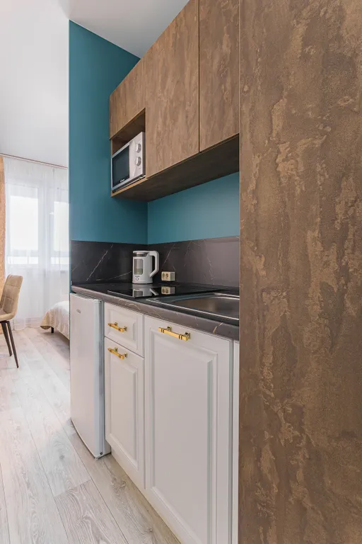 Стильная студия с видом на озеро