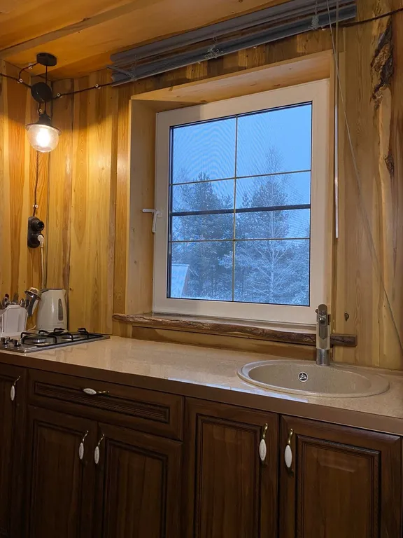 Коттедж Атмосферный Лесной домик, баня на дровах, чан на берегу реки в лесу — Старово