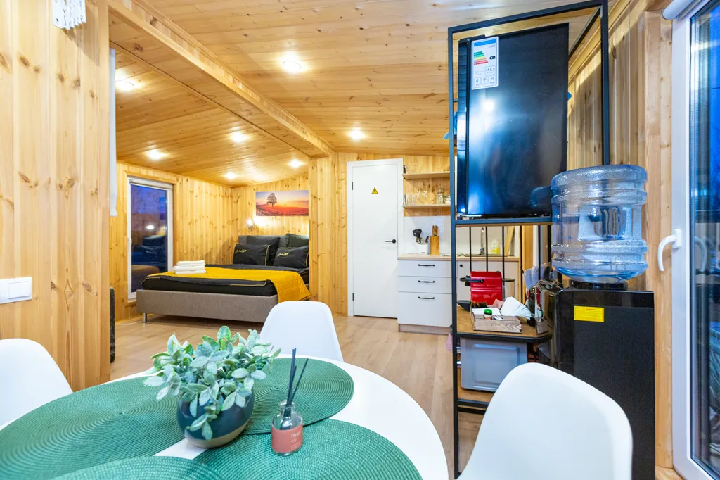 Семейный домик с финской сауной