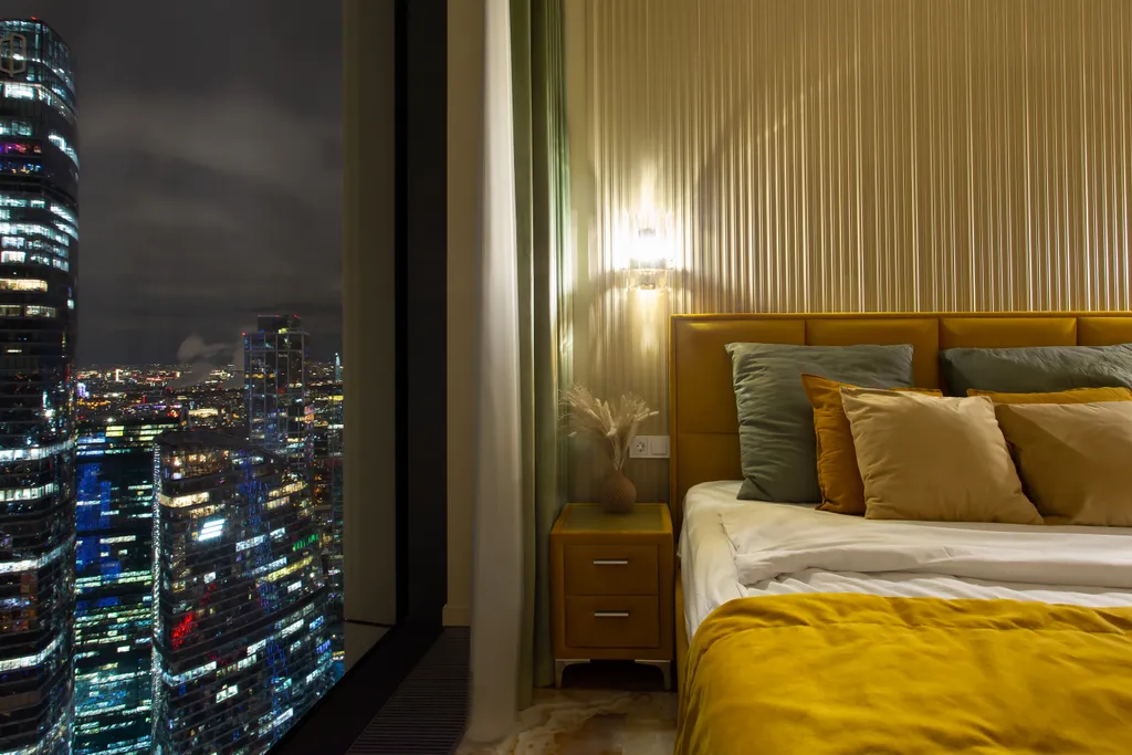 Редкий Пентхаус-формат на 64 этаже, оникс, подсветка, панорамные окна