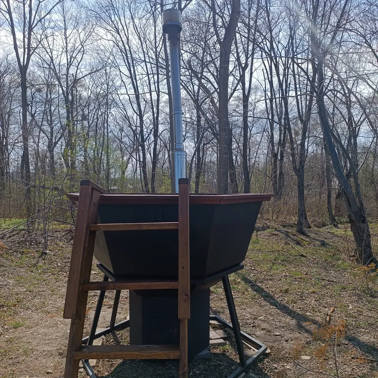 Дом A-frame у подножья горы