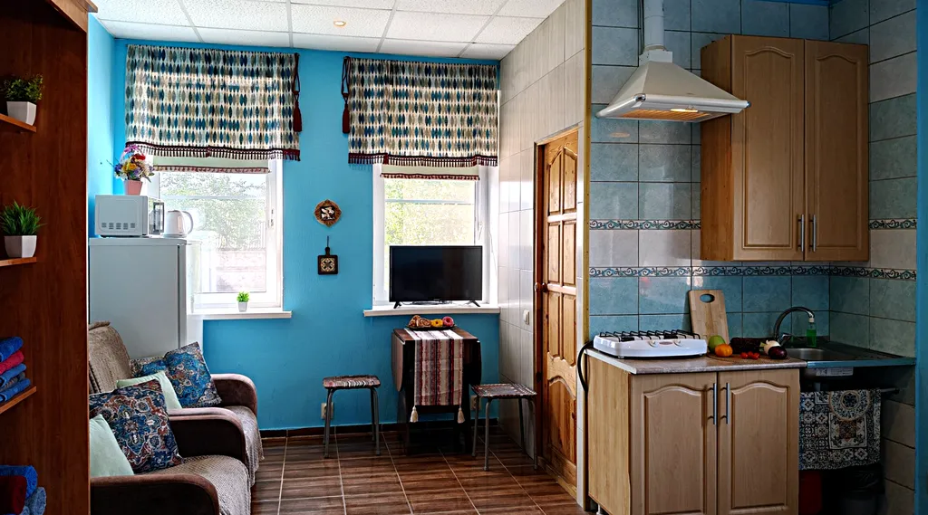 Комната с удобствами, беседкой, мангалом, парковкой