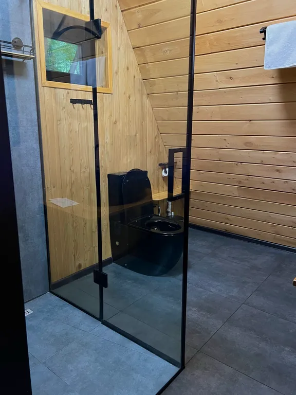 Коттедж а-фрейм атмосфера