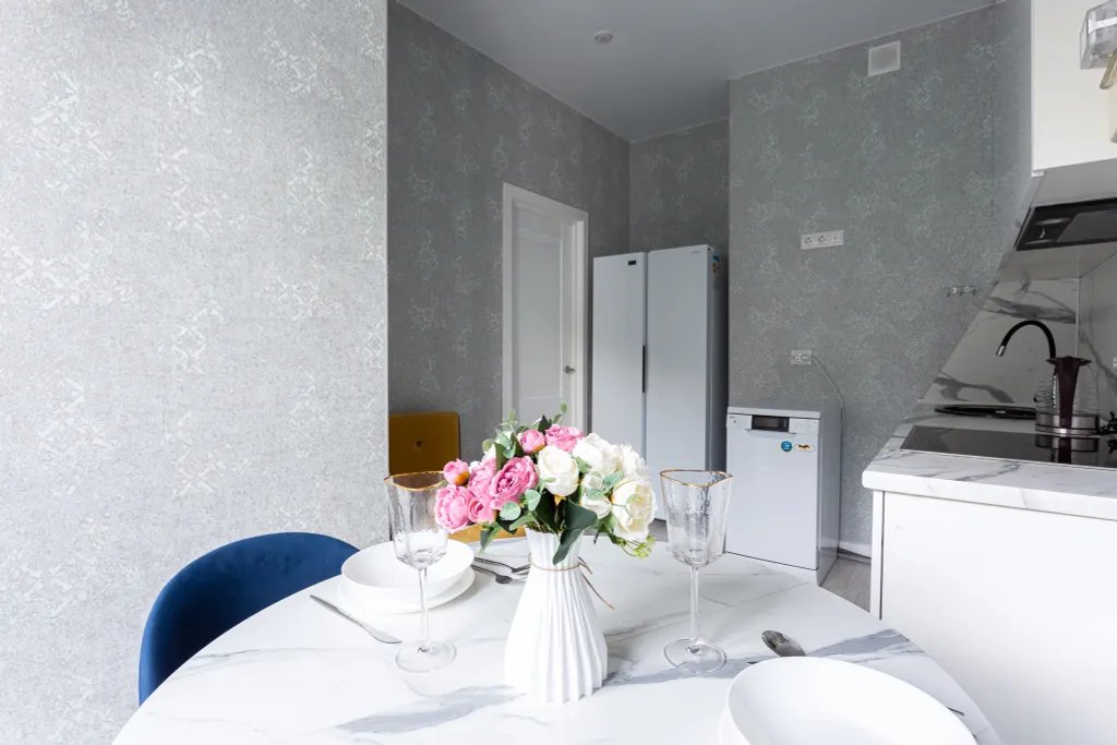 Квартира с балконом и видом на гору