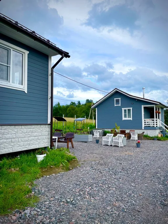 Коттедж Тишина, красота, уют на берегу озера в домике с камином — Глубокое (Каменногорское г/п)