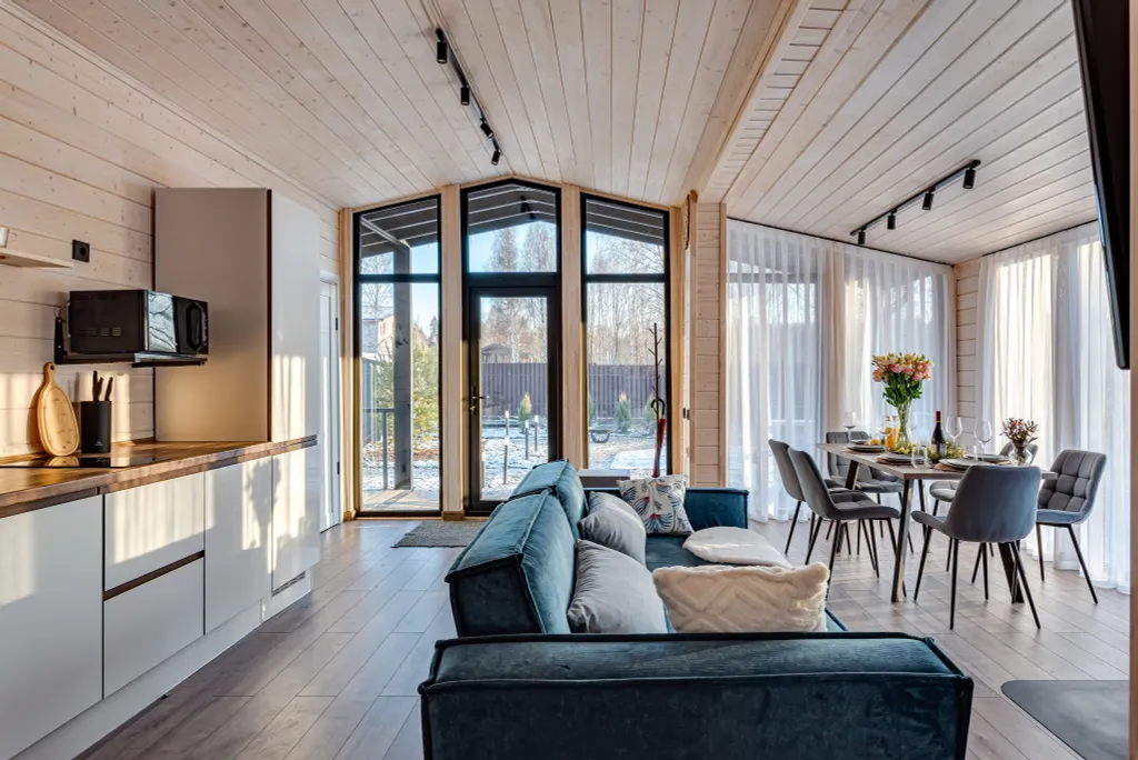 Коттедж Панорамный дом с сауной и камином — Семеновское