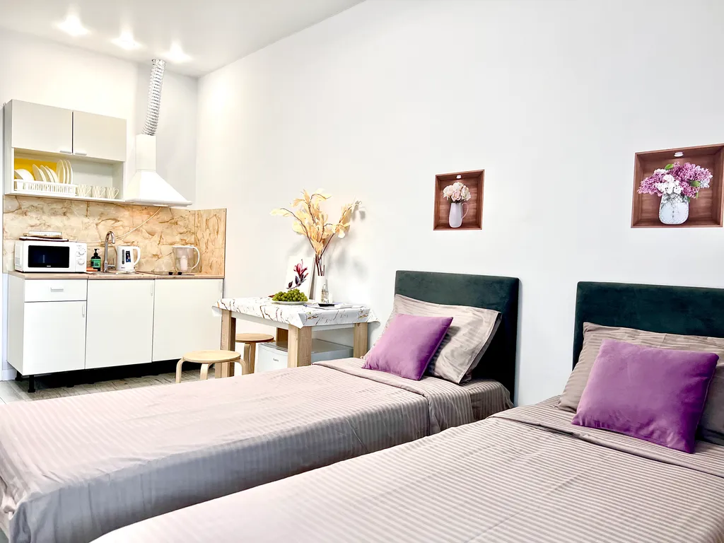 Светлая студия c кондиционером