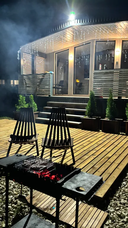 Дом у озера с бесплатной сауной