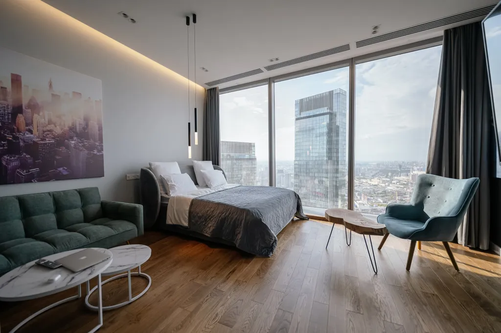 Апартаменты на 77 этаже с видом на закат