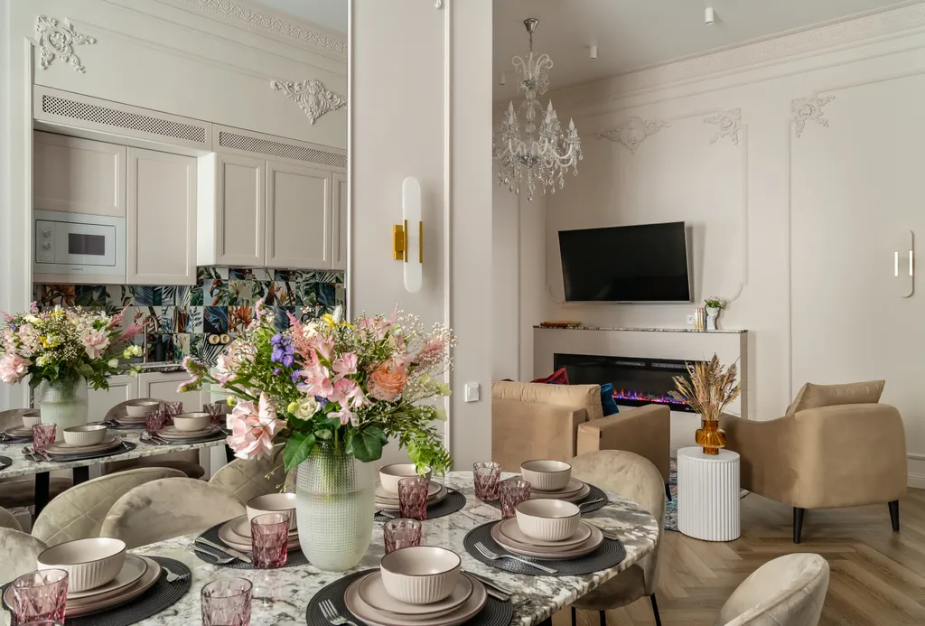 Квартира Дизайнерские апартаменты с камином в самом центре — Санкт-Петербург