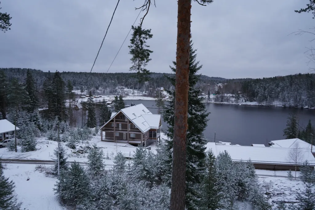 А-фрейм дом на горе