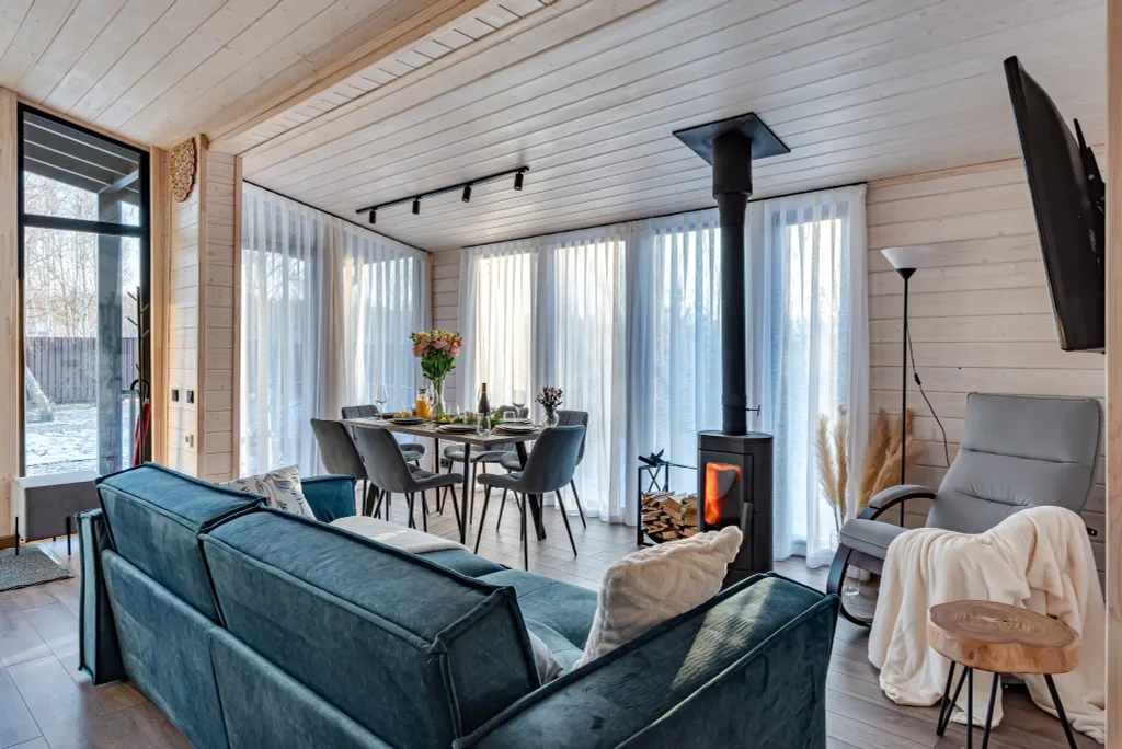 Коттедж Панорамный дом с сауной и камином — Семеновское