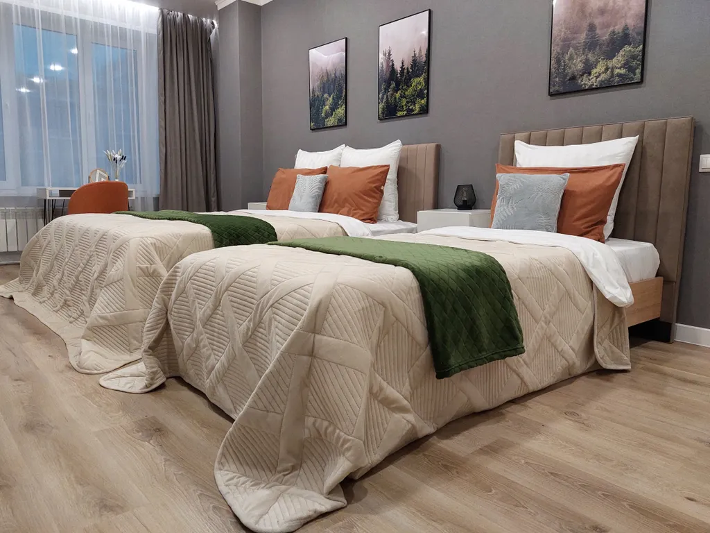 Квартира в современном экостиле с кондиционером — аренда посуточно в Абакан