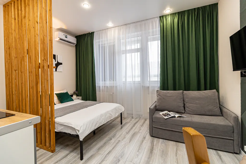 Квартира Квартира Студия для 3 гостей в ЖК Друзья — Краснодар