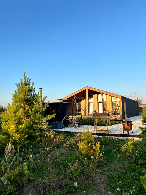 Коттедж с 3 спальнями и чаном