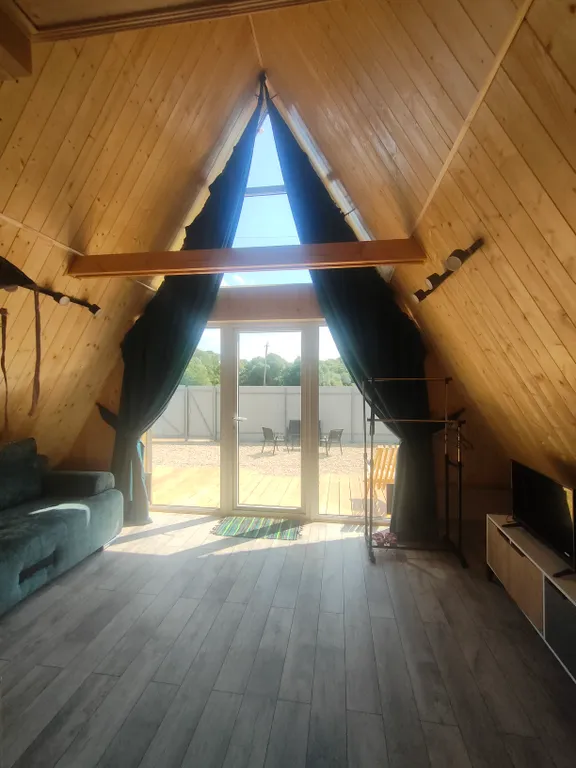 Уютный А-фрейм №1 у озера