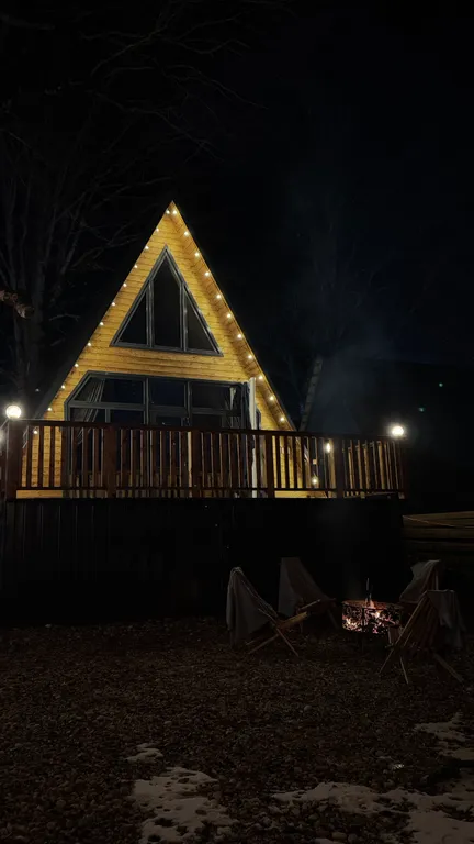 Коттедж Уютный домик A-Frame с видом на горы — Архыз
