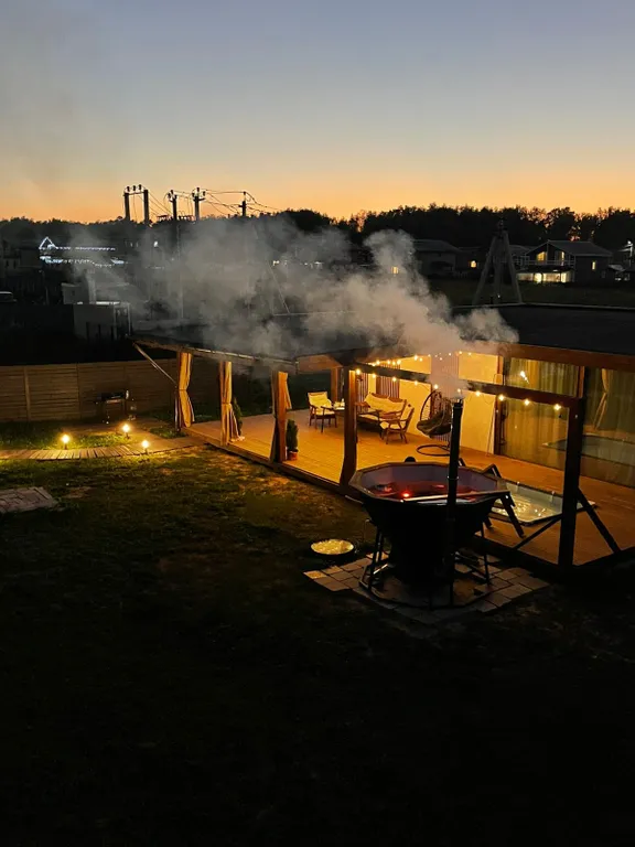 Коттедж Дом с панорамными окнами • на 6 человек • внутри ЦКАД — Становое