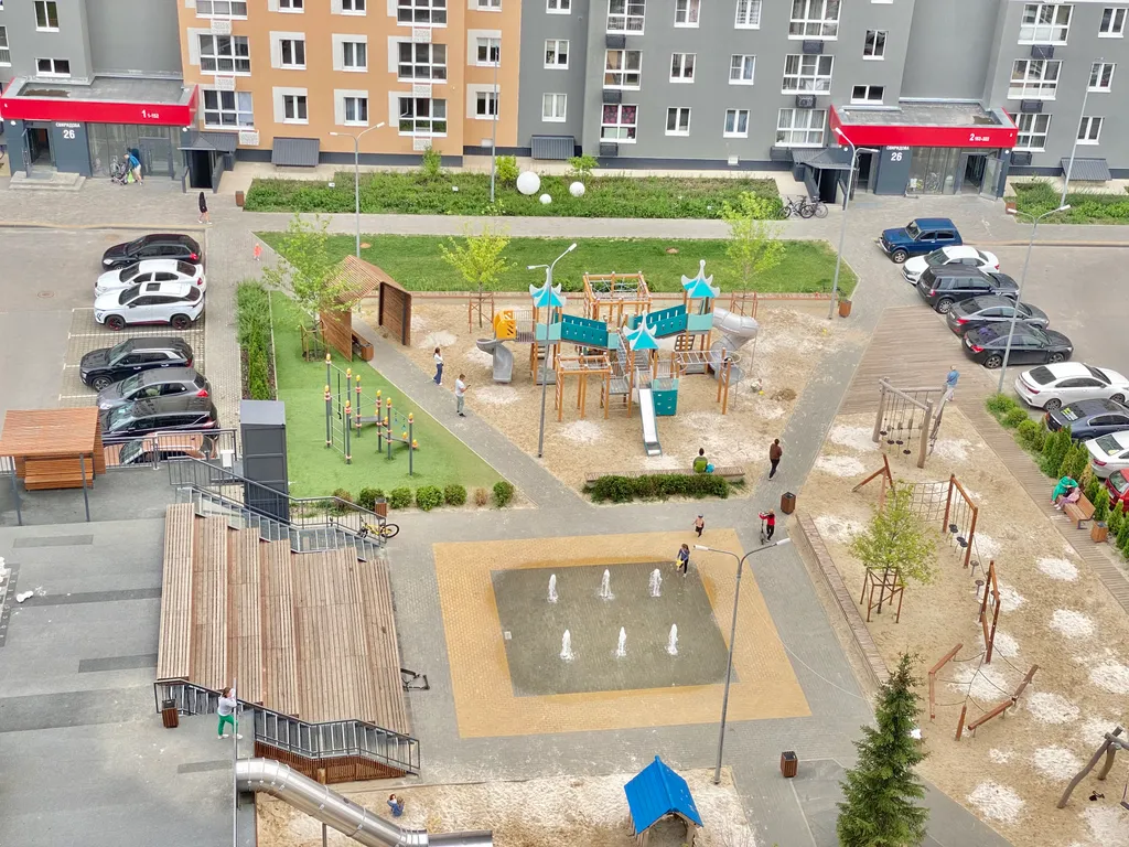 Квартира в доме с закрытой территорией и своим фонтаном