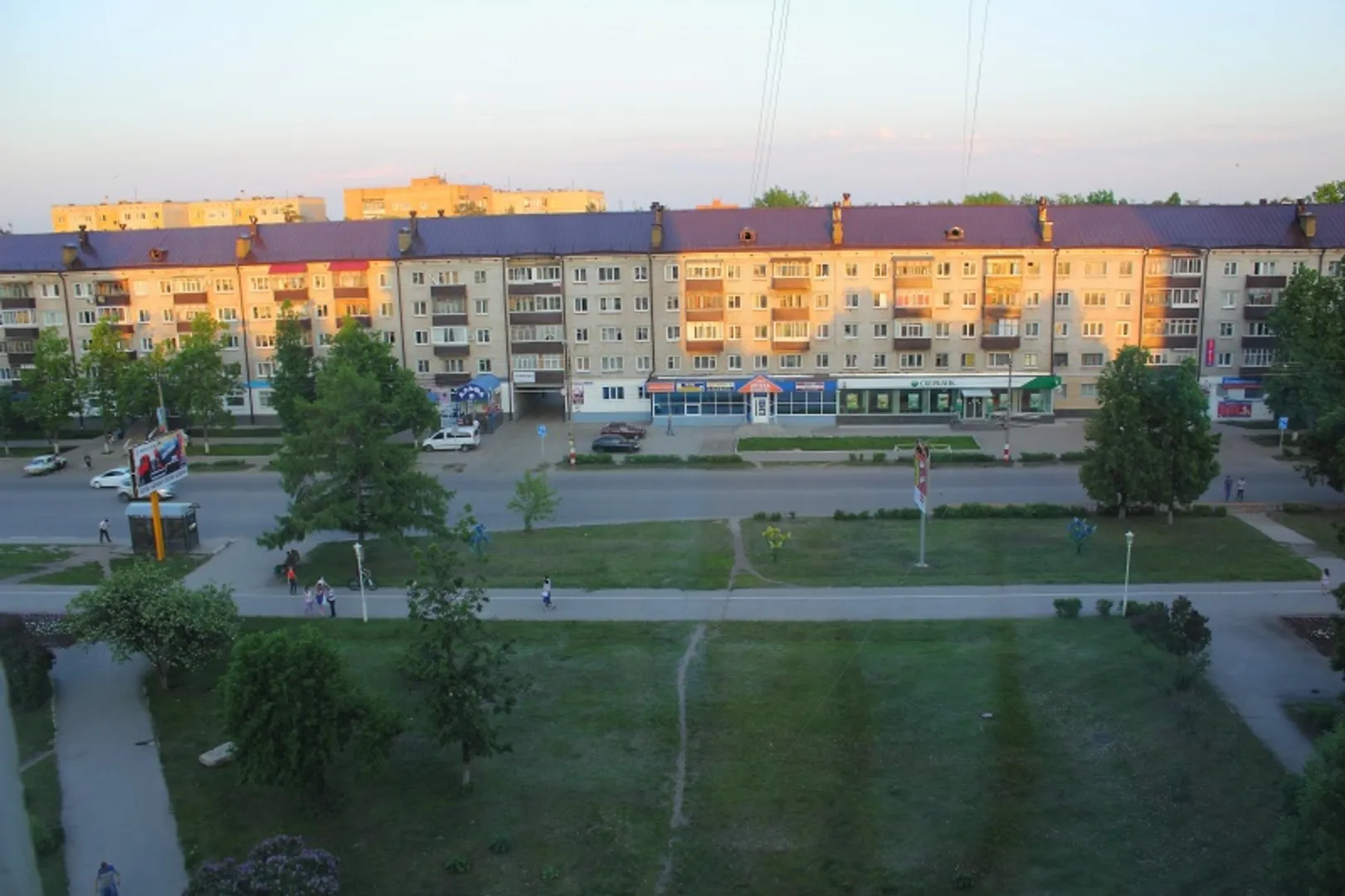 Вид с кухни на проспект Ленина