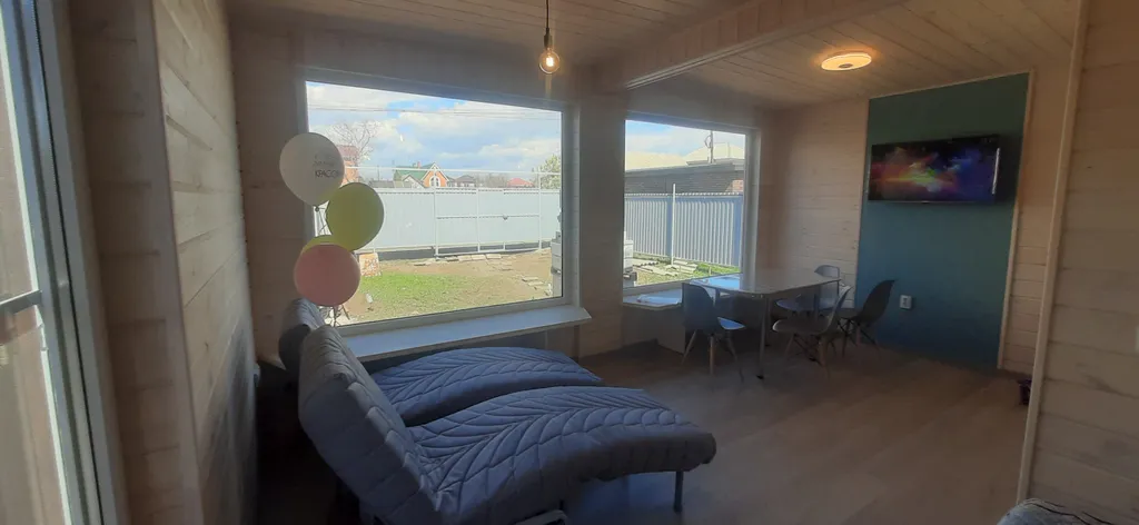 Новый дом в экостиле с мангалом