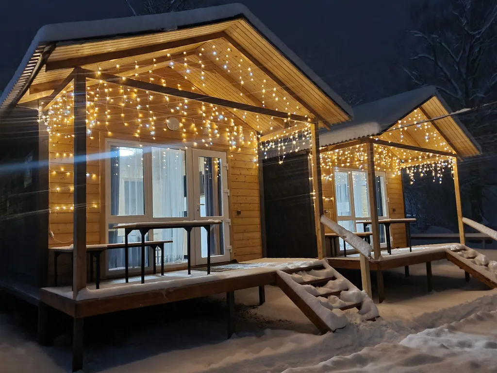 Коттедж Уютные домики с видом на горы и баня на дровах — Архыз