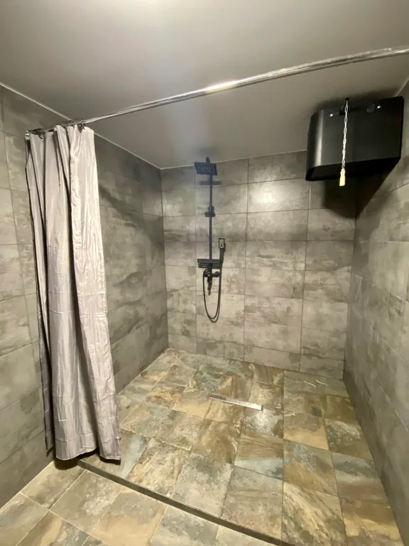 Домик Рокс с баней, банным чаном и чашей для купания