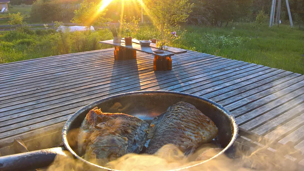 Коттедж Дом с камином и панорамным видом на закат — Шаховская