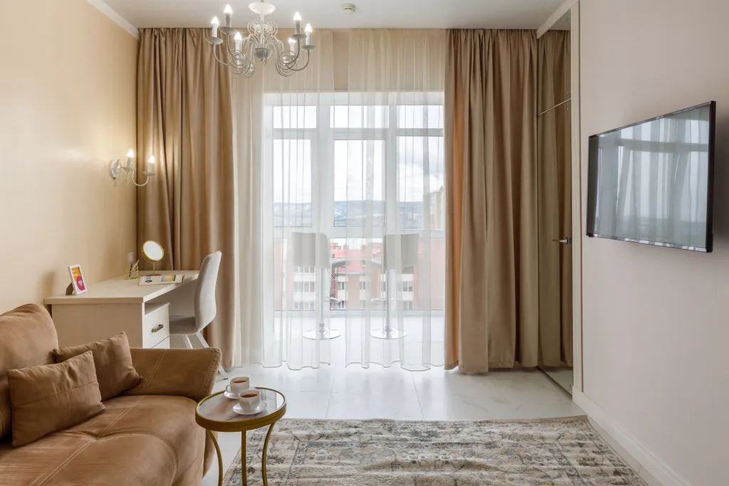 Видовые апартаменты с сауной