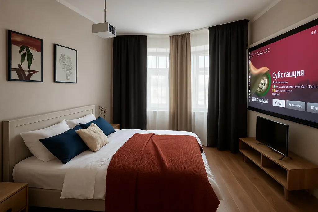 Квартира Красивые апартаменты с проектором и рабочим местом — аренда посуточно в Нижневартовск