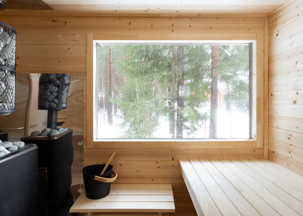 Загородный дом с просторной террасой и баней